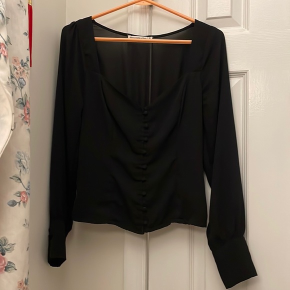 Abercrombie button corset top - Picture 4 of 6